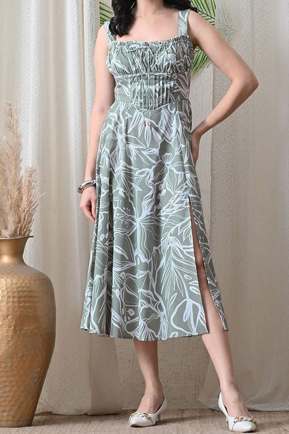 Fancy Look Soft Alluring Midi Dress