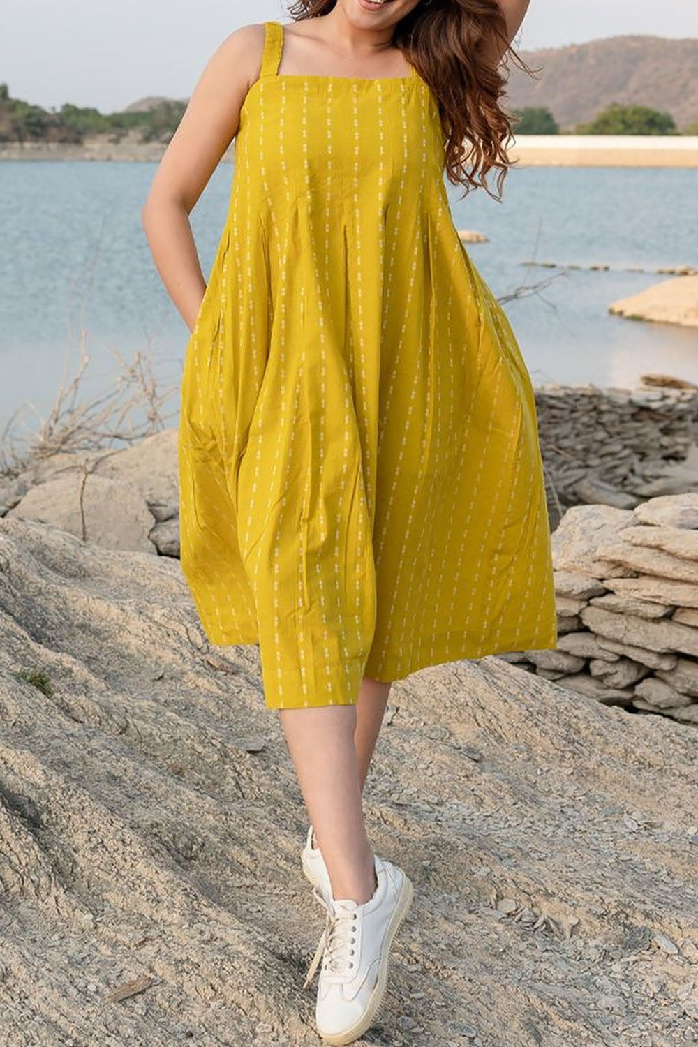 Matured Beautiful Soft Alluring Midi Dress