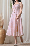 Baby Pink Beautiful Soft Alluring Midi Dress