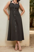 Black New Sheath Midi Dress