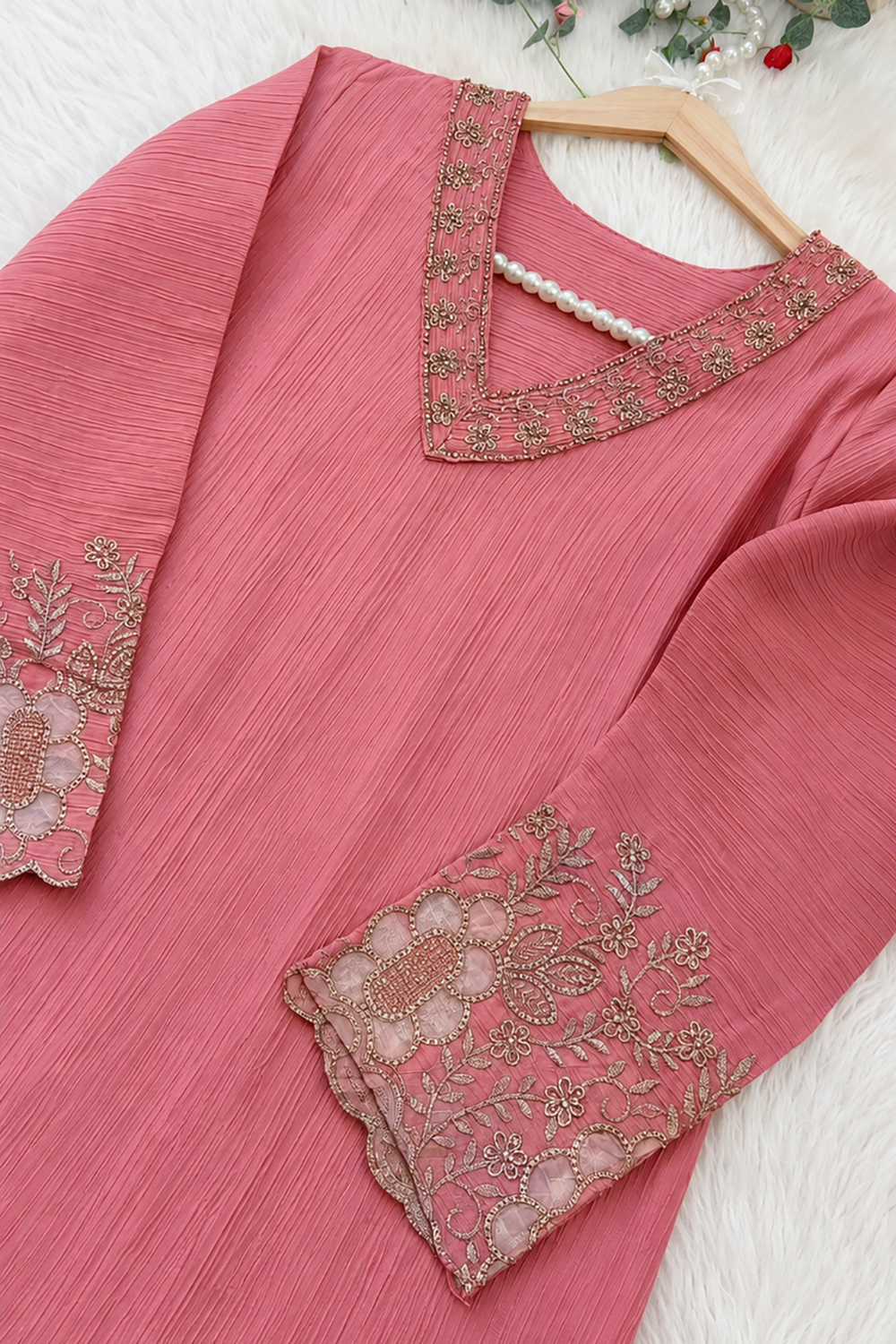 Pink Soft Designer Salwar Suit for Women's