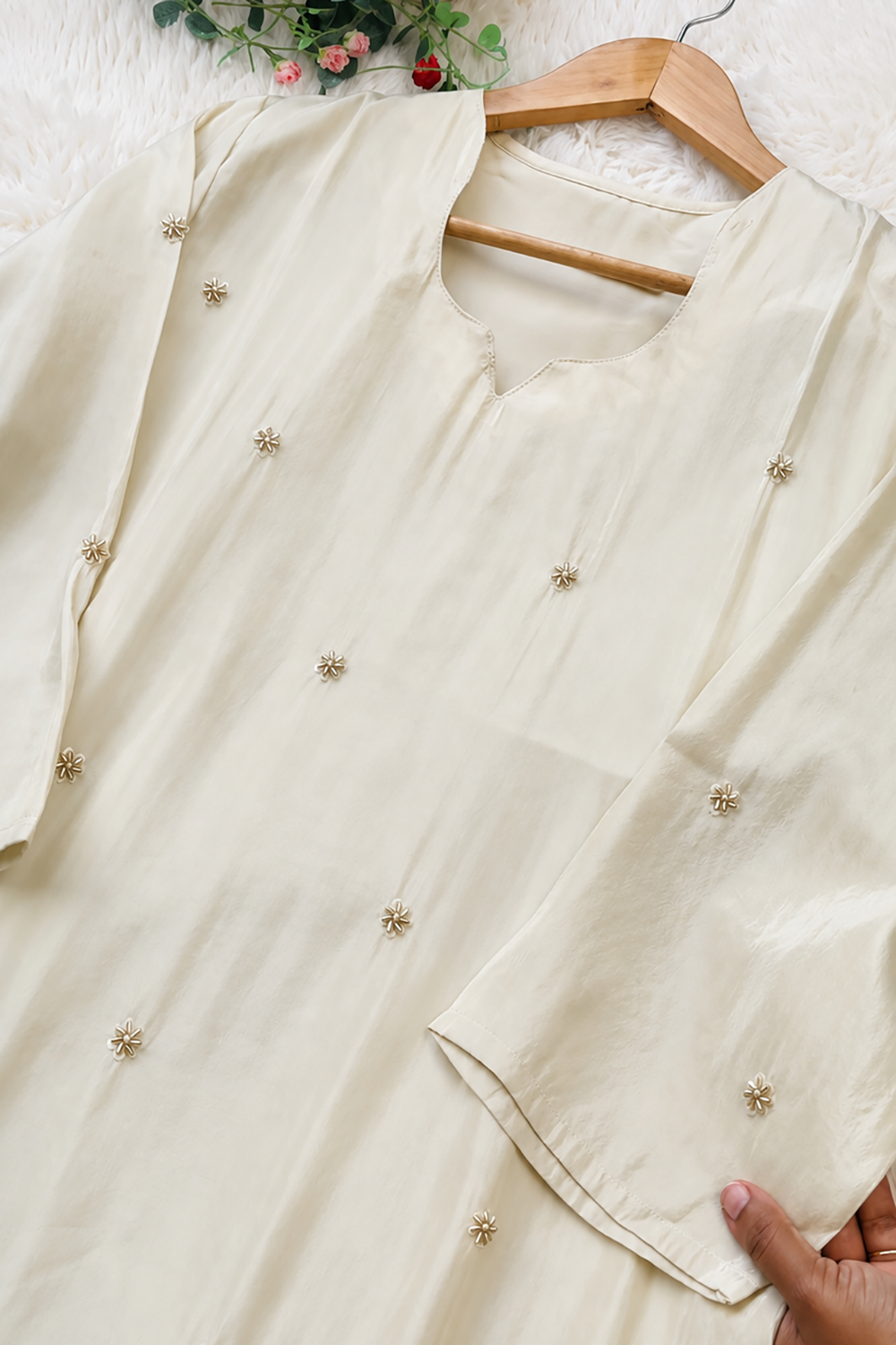Cream Premium Designer Salwar Suit for Women's